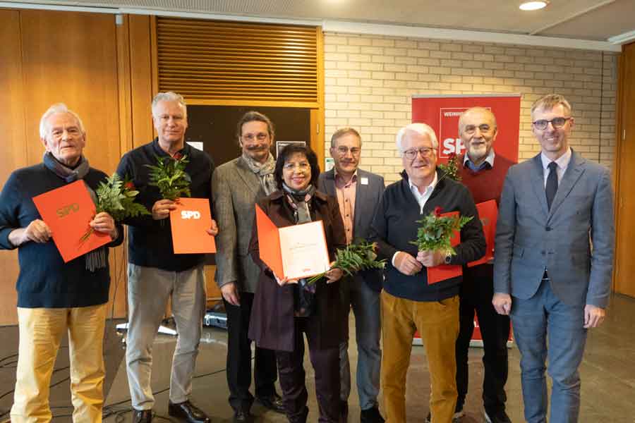 Neujahrsempfang der SPD Weinheim im Rolf-Engelbrecht-Haus.