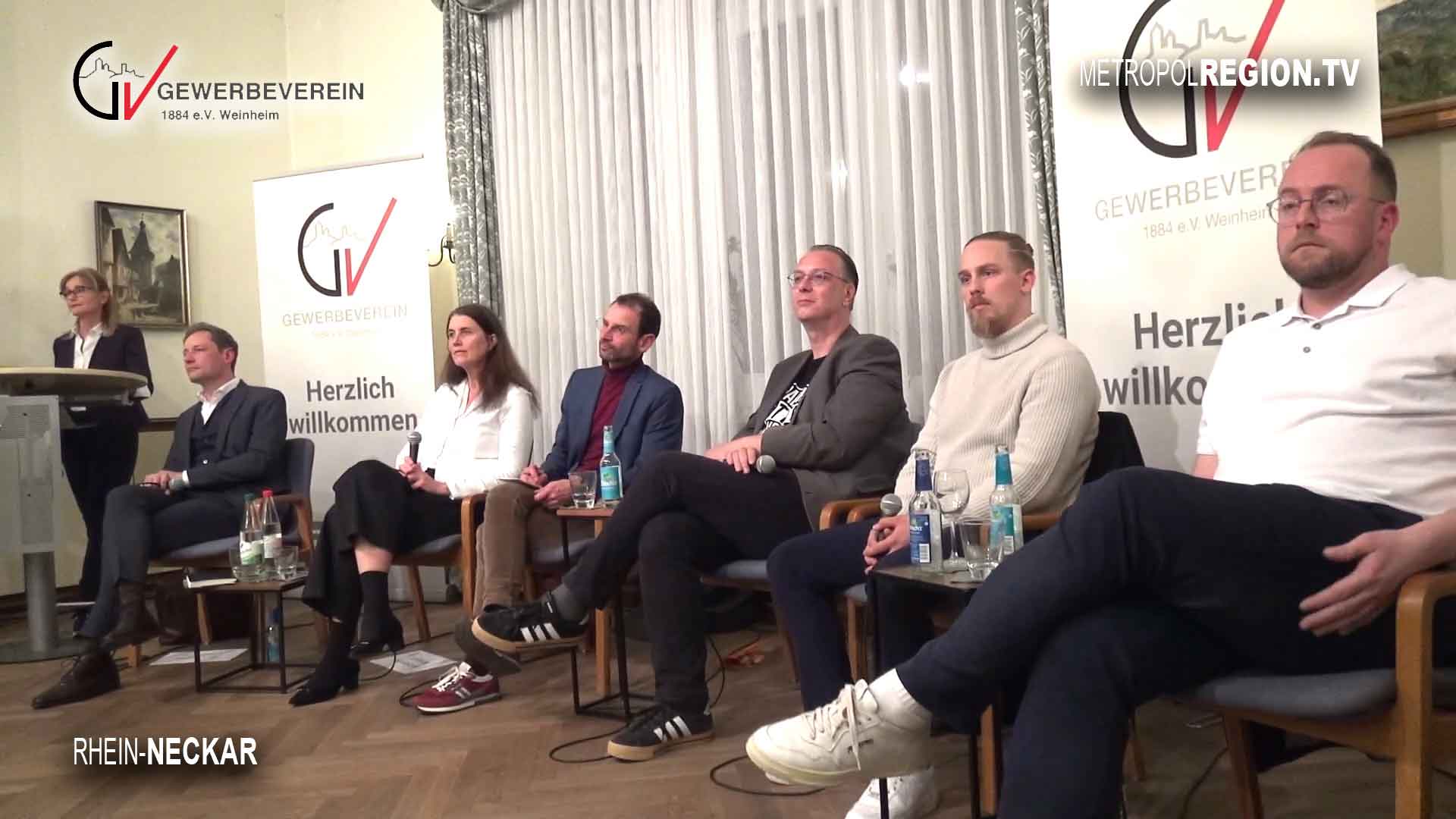 OB Kandidaten stellen sich den Fragen des Gewerbevereins Weinheim